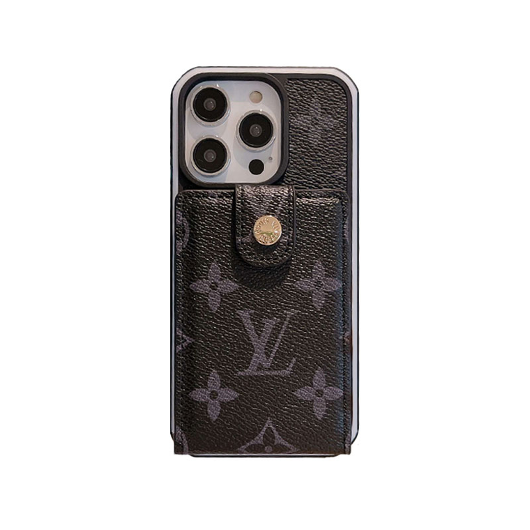 Monogram iPhone Case With Purse Brown