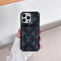 LV Monogram iPhone Case Luxury Edition with Card Holder