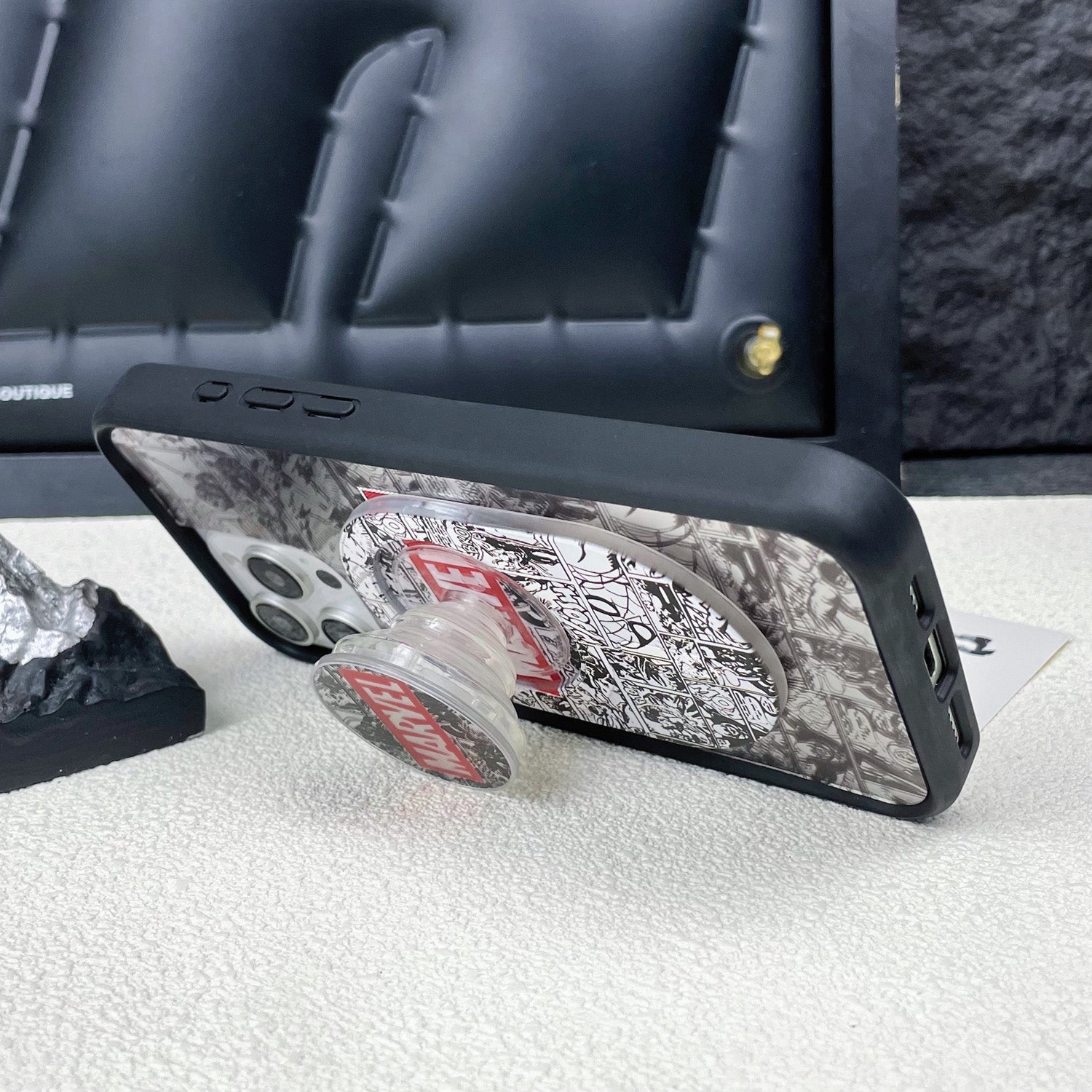 Magnetic Phone Grip Stand ¡§C Adjustable Holder for iPhone & Cases