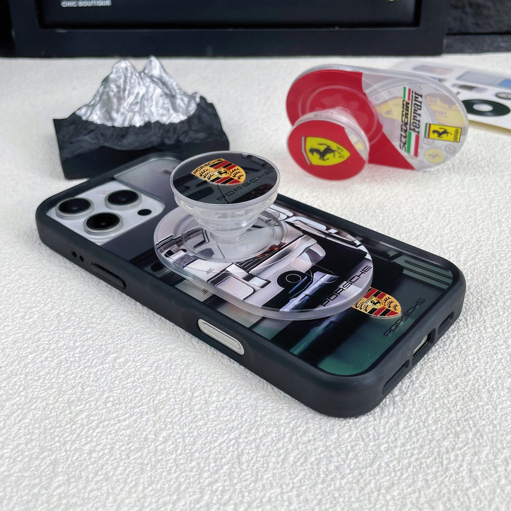Magnetic Phone Grip Stand ¡§C Adjustable Holder for iPhone & Cases