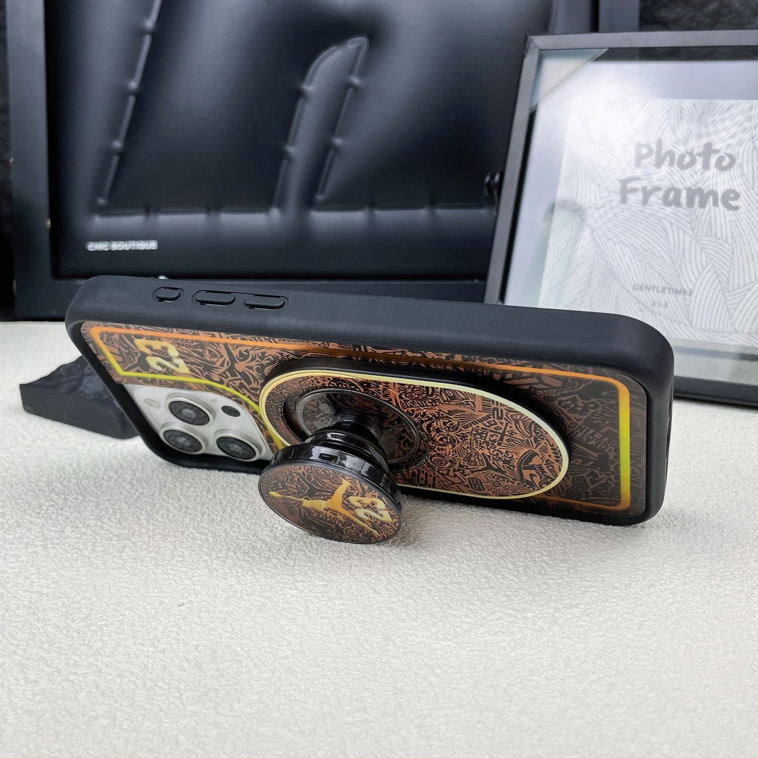 Magnetic Phone Grip Stand ¡§C Adjustable Holder for iPhone & Cases
