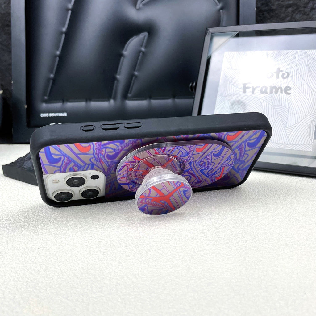 Magnetic Phone Grip Stand ¡§C Adjustable Holder for iPhone & Cases
