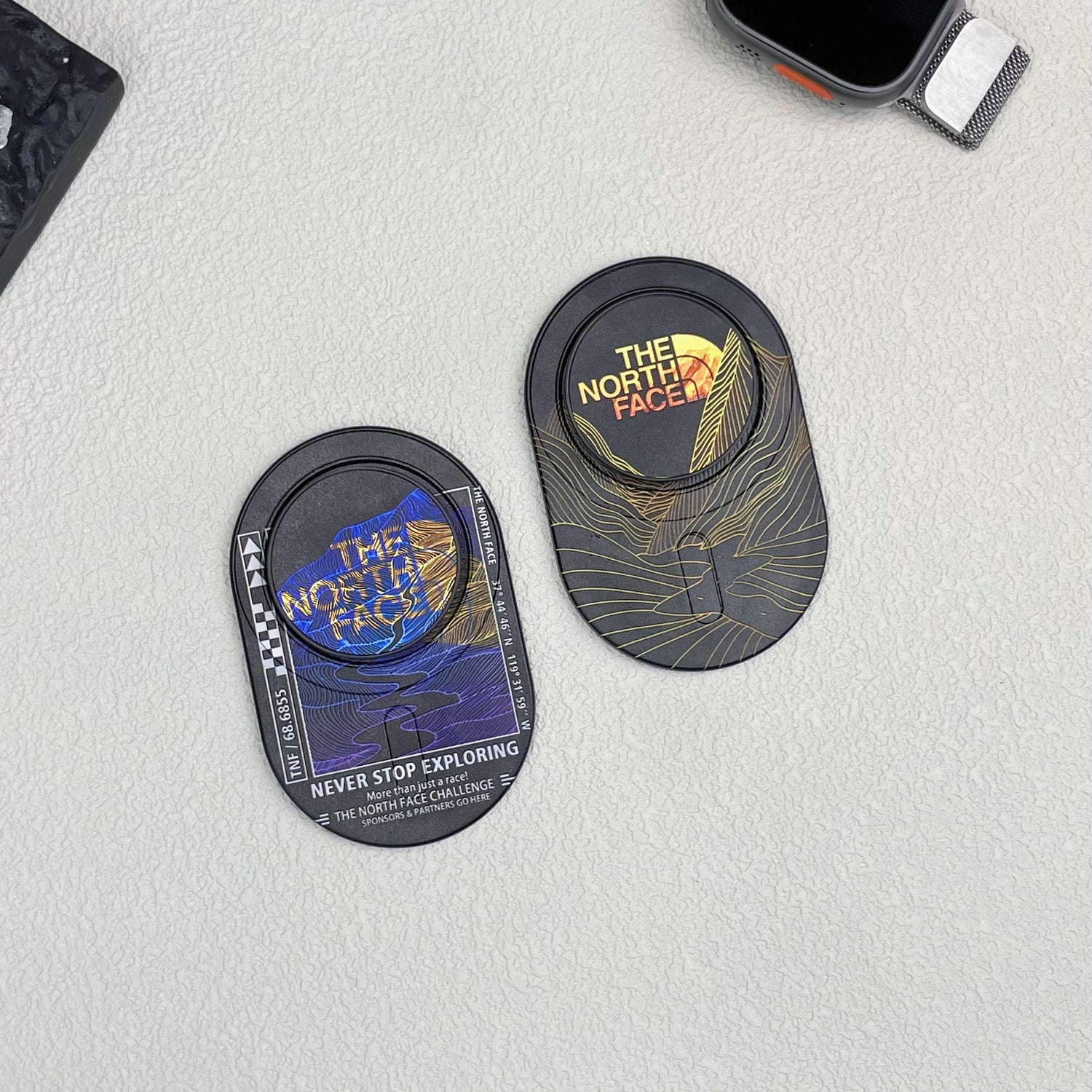 Magnetic Phone Grip Stand ¡§C Adjustable Holder for iPhone & Cases