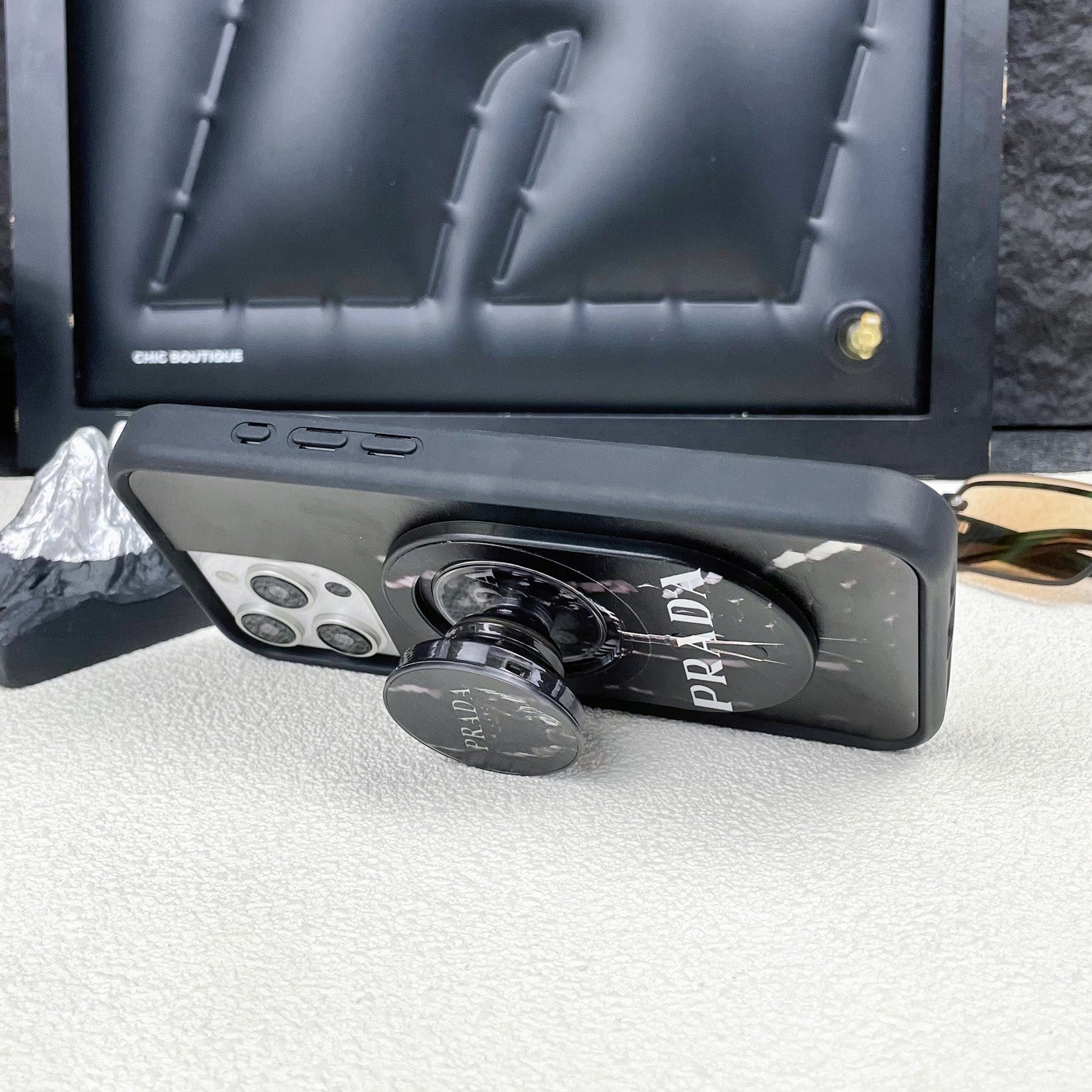 Magnetic Phone Grip Stand ¡§C Adjustable Holder for iPhone & Cases