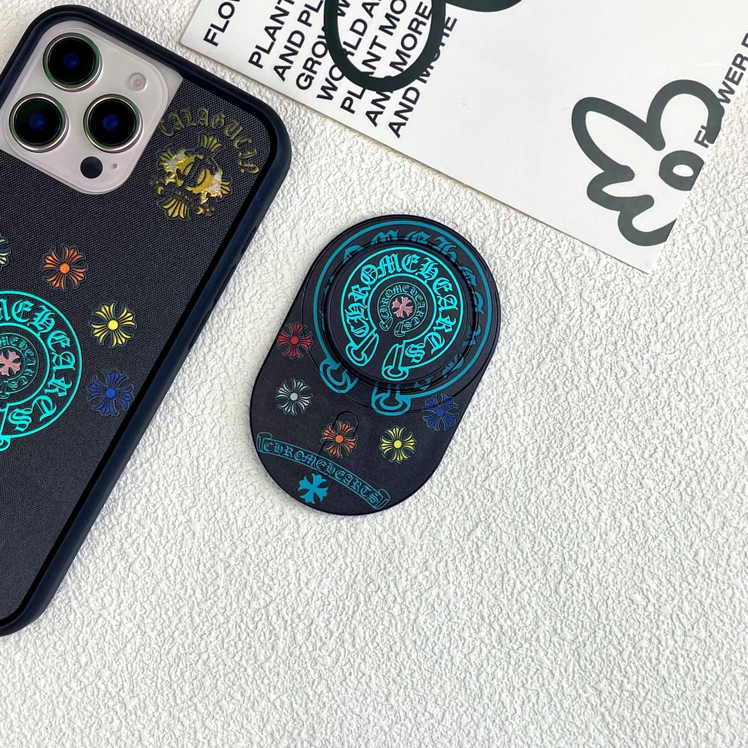 Magnetic Phone Grip Stand ¡§C Adjustable Holder for iPhone & Cases