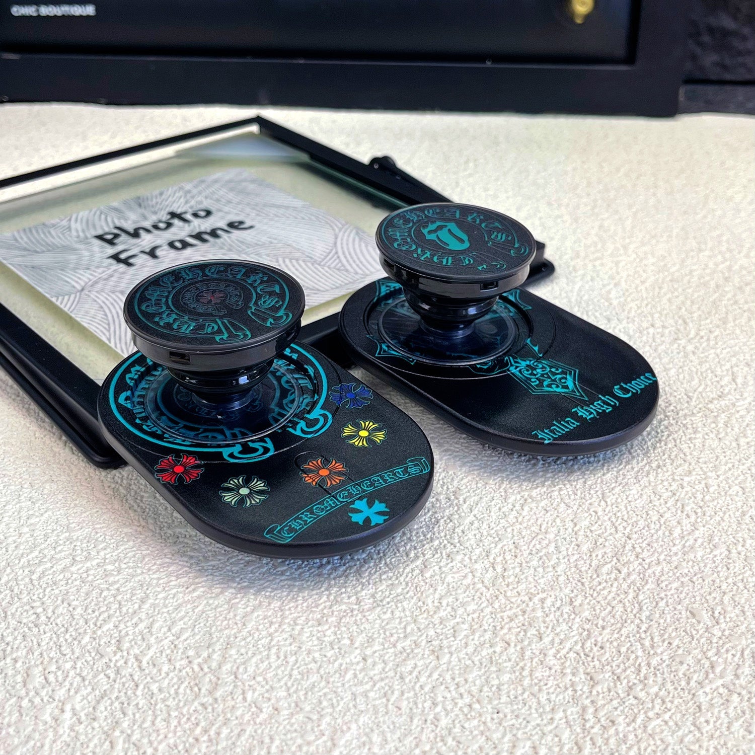 Magnetic Phone Grip Stand ¡§C Adjustable Holder for iPhone & Cases