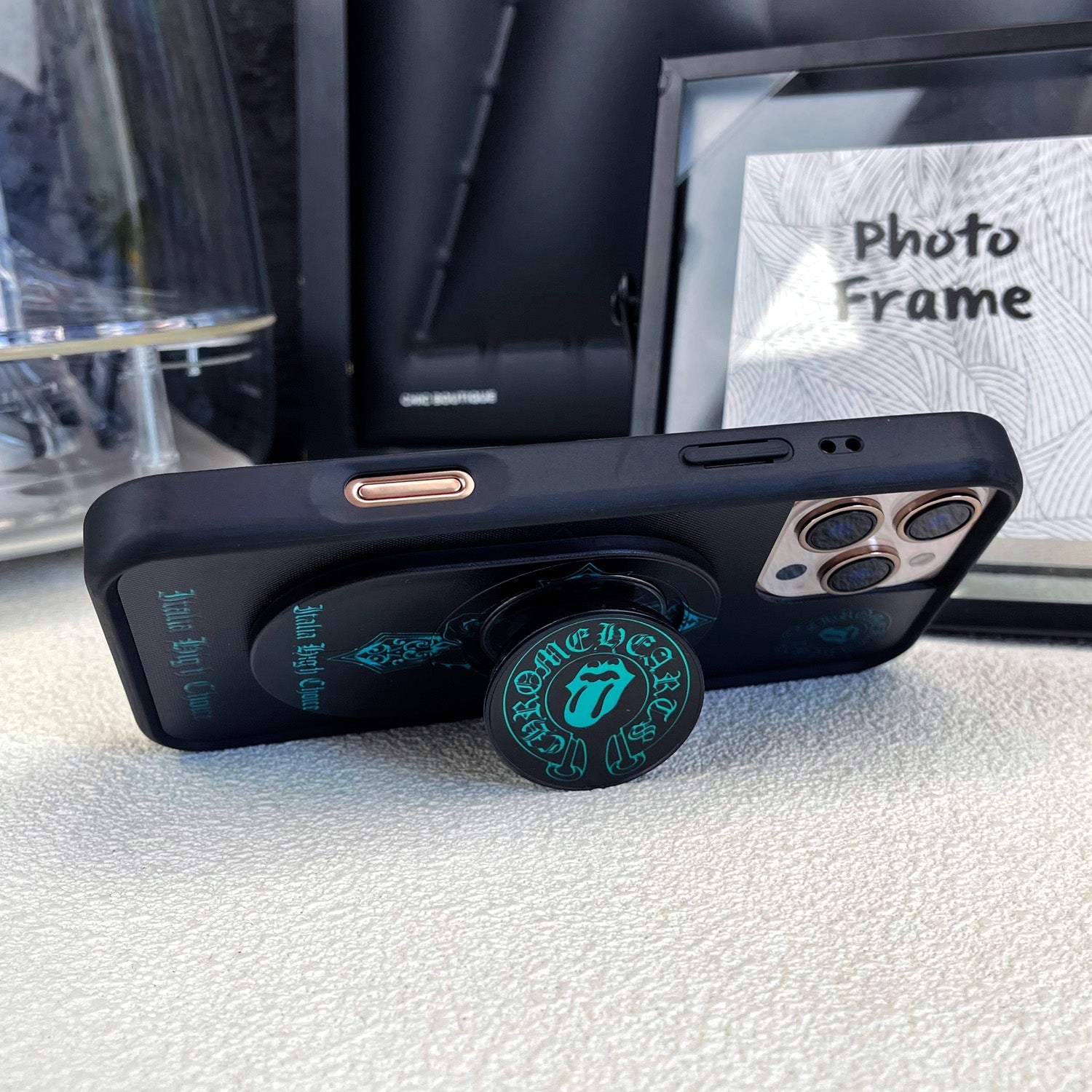 Magnetic Phone Grip Stand ¡§C Adjustable Holder for iPhone & Cases