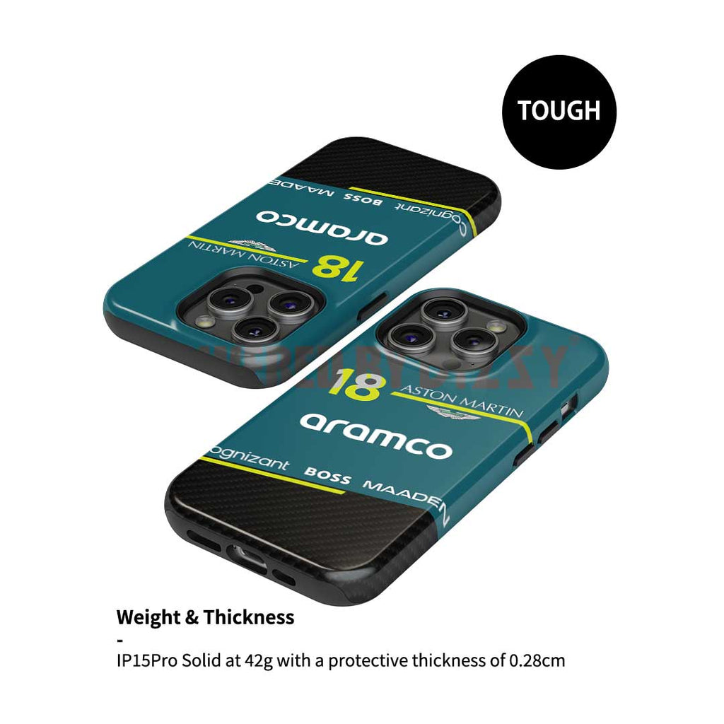 Aston Martin AMR25 Lance Stroll Phone Case ?¡ìC LS18 Edition (For iPhone)