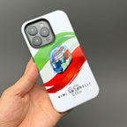 Andrea Kimi Antonelli 2025 Helmet Phone Case ?¡ìC Italian Tribute for iPhone (Mercedes Edition)