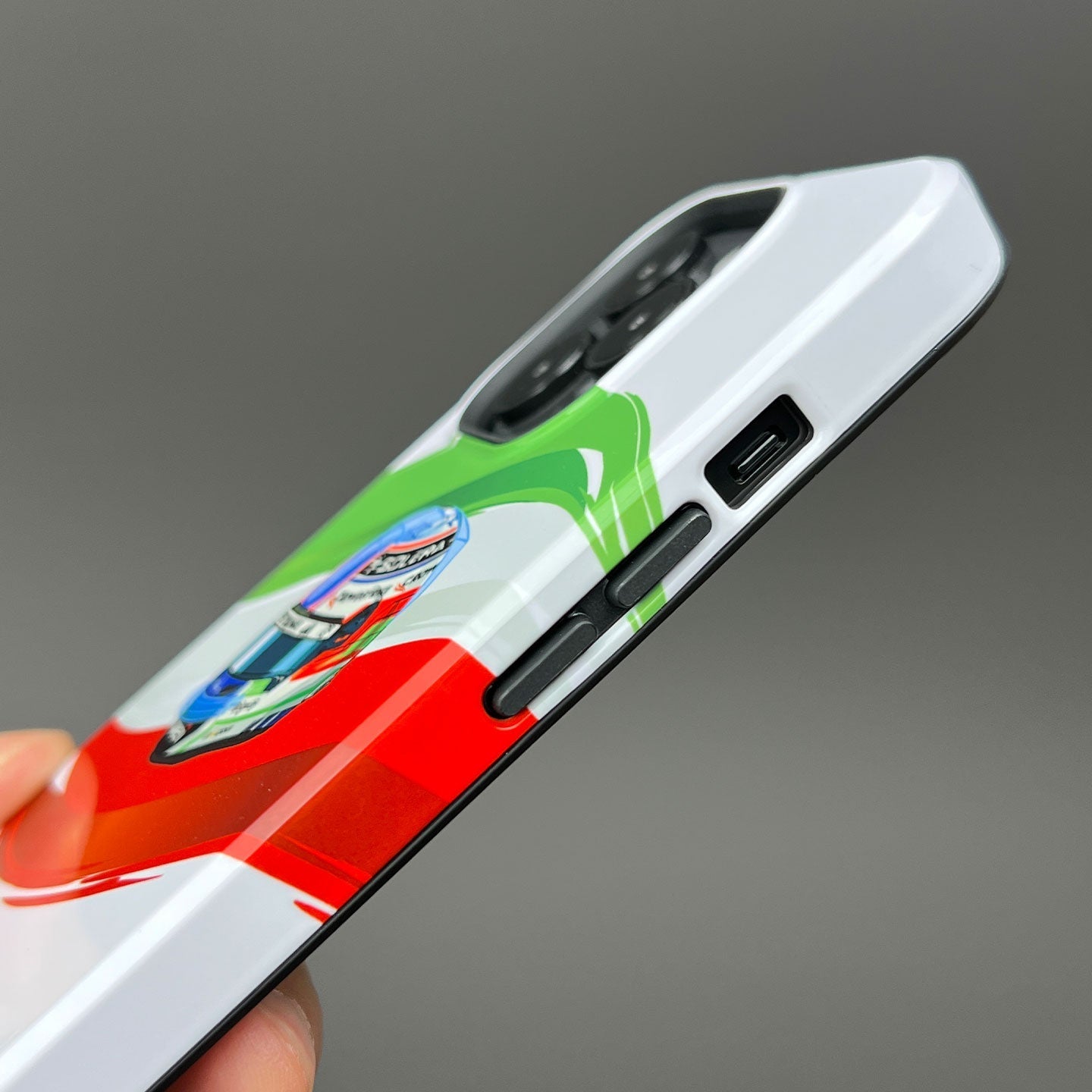 Andrea Kimi Antonelli 2025 Helmet Phone Case ?¡ìC Italian Tribute for iPhone (Mercedes Edition)