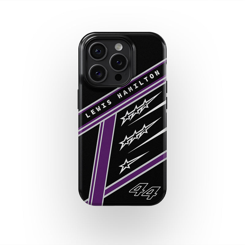 Lewis Hamilton 7 World Titles iPhone Case - Seven Crowns Helmet Design