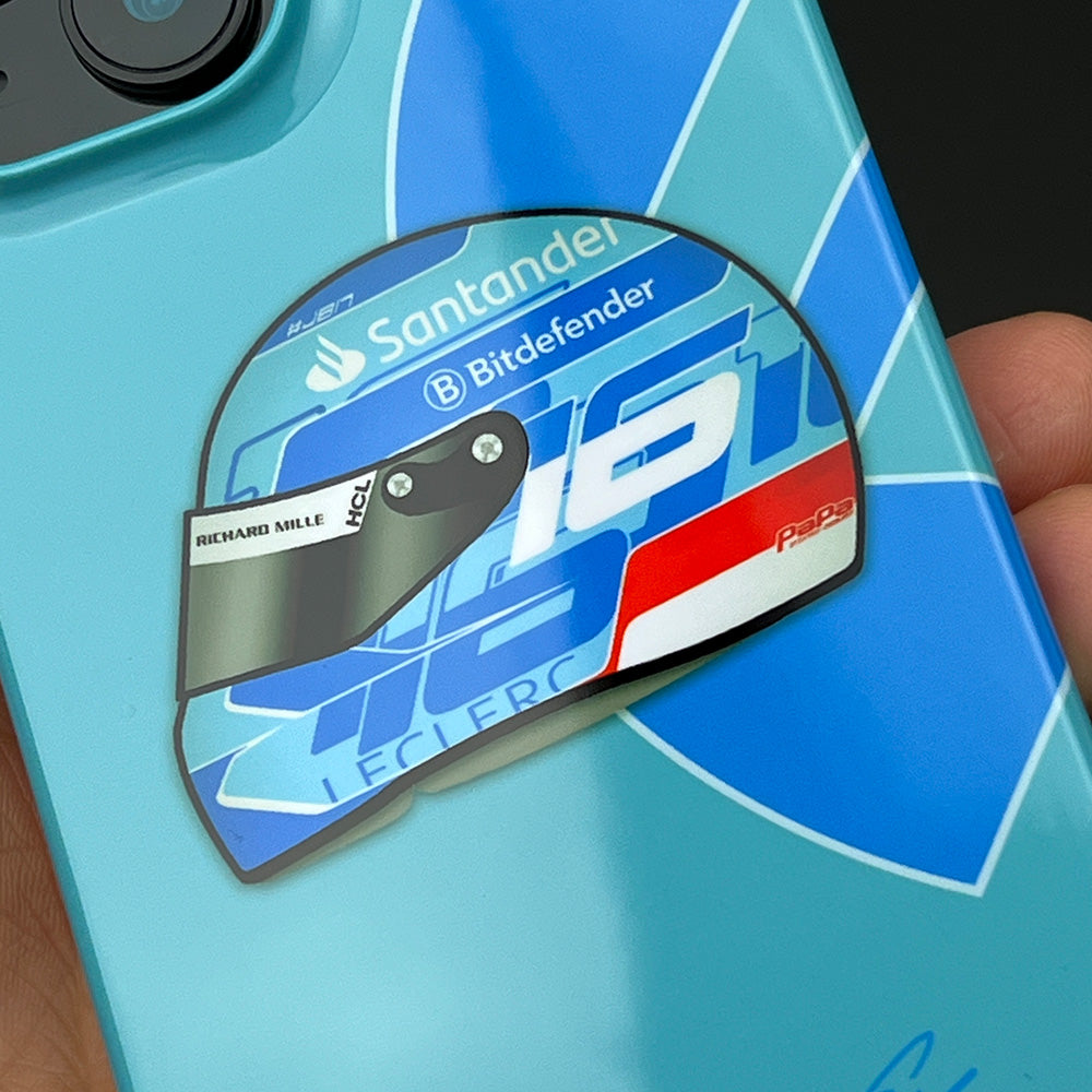 Charles Leclerc 2024 Miami Helmet Phone Case: Sleek & Bold