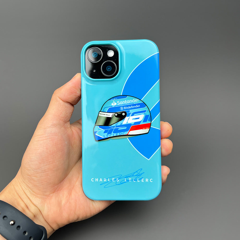 Charles Leclerc 2024 Miami Helmet Phone Case: Sleek & Bold