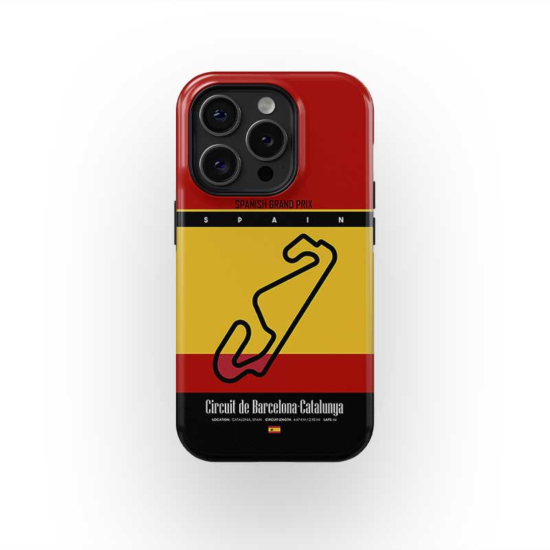 Spanish Grand Prix Track Map iPhone Case ?¡ìC For F1 Fans
