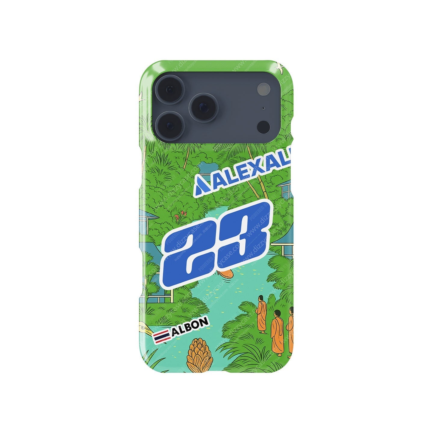 Alex Albon 2025 Singapore GP Helmet iPhone Case ?¡ìC UNICEF Charity Edition