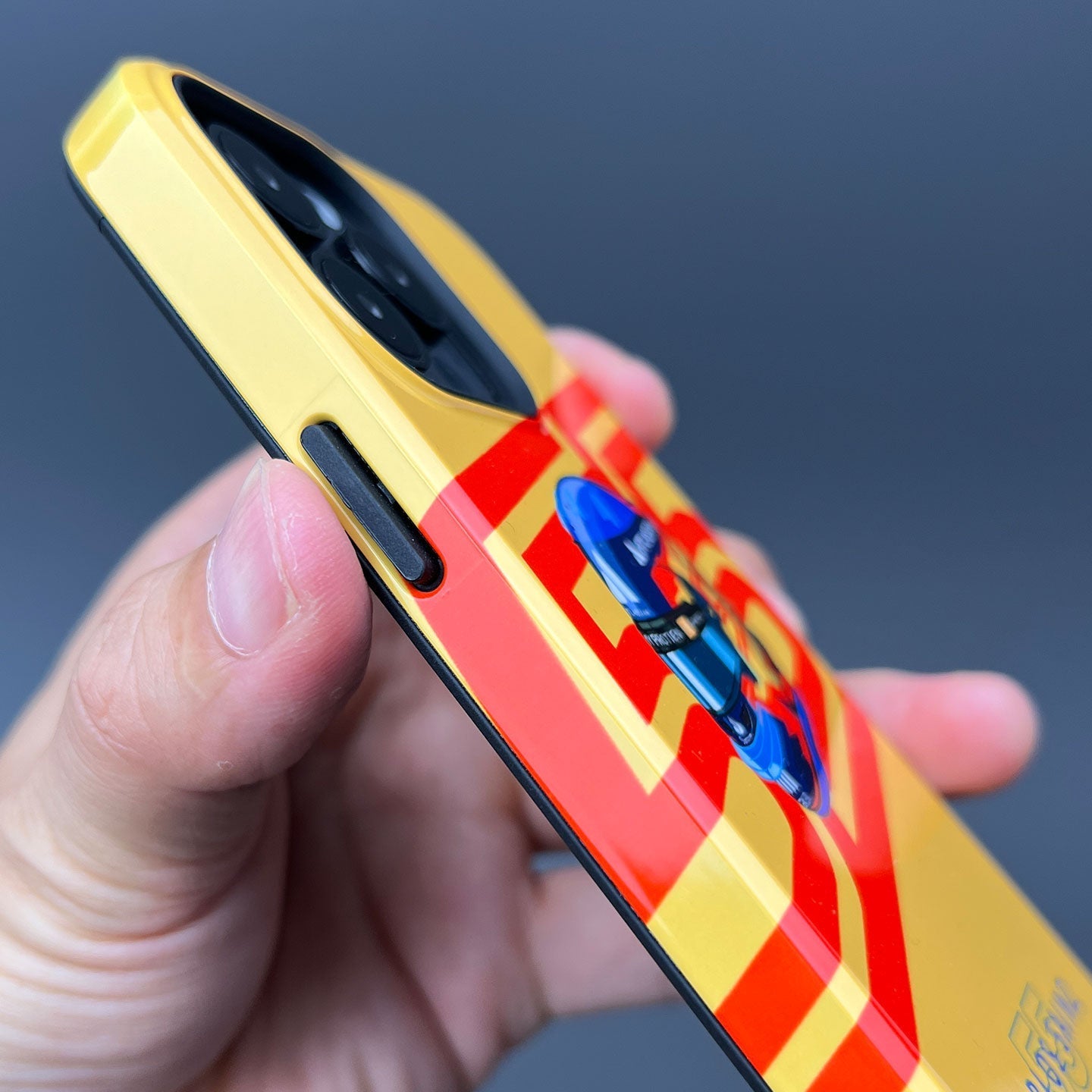 Carlos Sainz 2025 Helmet Tribute Phone Case ?¡ìC Red & Yellow 55 Design for iPhone