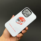 Charles Leclerc 2025 Helmet Phone Case ?¡ìC Official Ferrari Red & White Tribute for iPhone