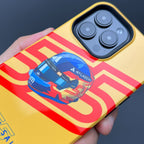 Carlos Sainz 2025 Helmet Tribute Phone Case ?¡ìC Red & Yellow 55 Design for iPhone