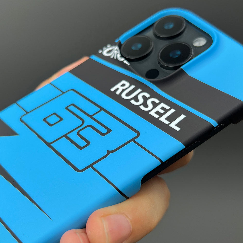 George Russell 2025 F1 Helmet Livery Phone Case ?¡ìC Racing Number 63 Edition