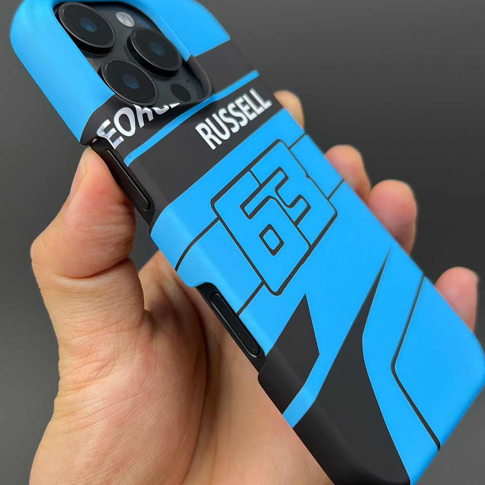 George Russell 2025 F1 Helmet Livery Phone Case ?¡ìC Racing Number 63 Edition