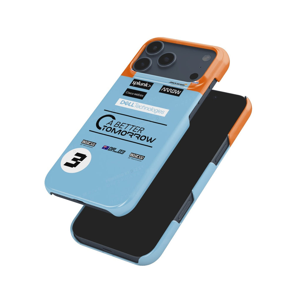 McLaren Gulf Livery Daniel Ricciardo Phone Case: Bold F1 Style