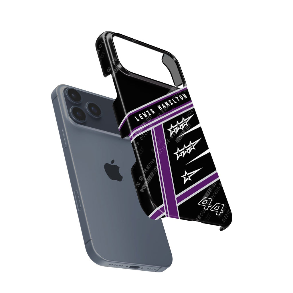 Lewis Hamilton 7 World Titles iPhone Case - Seven Crowns Helmet Design