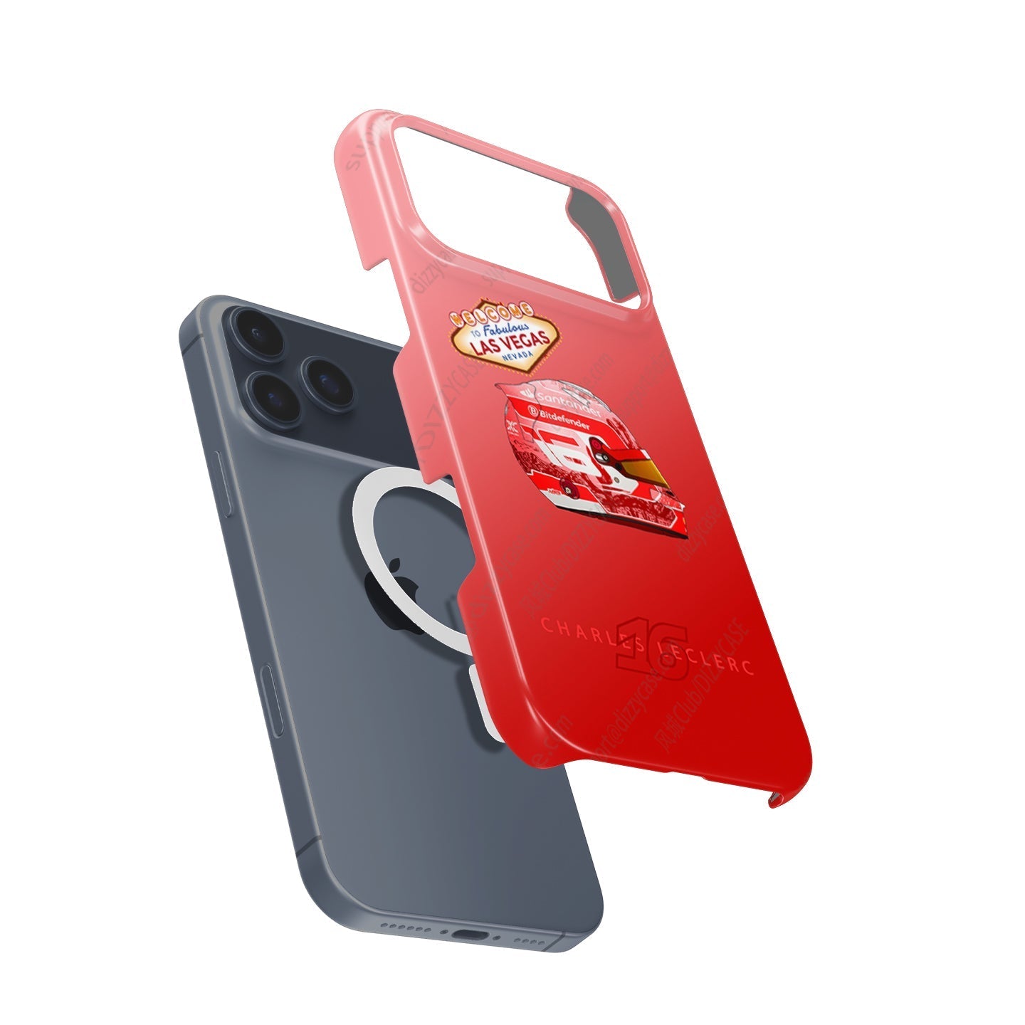 Charles Leclerc Las Vegas Grand Prix 2024 F1 Helmet iPhone Case