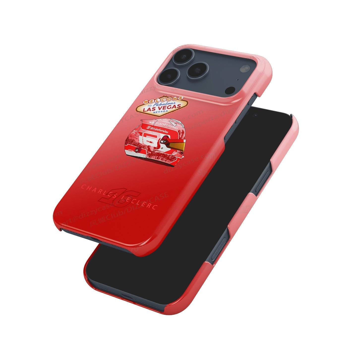 Charles Leclerc Las Vegas Grand Prix 2024 F1 Helmet iPhone Case