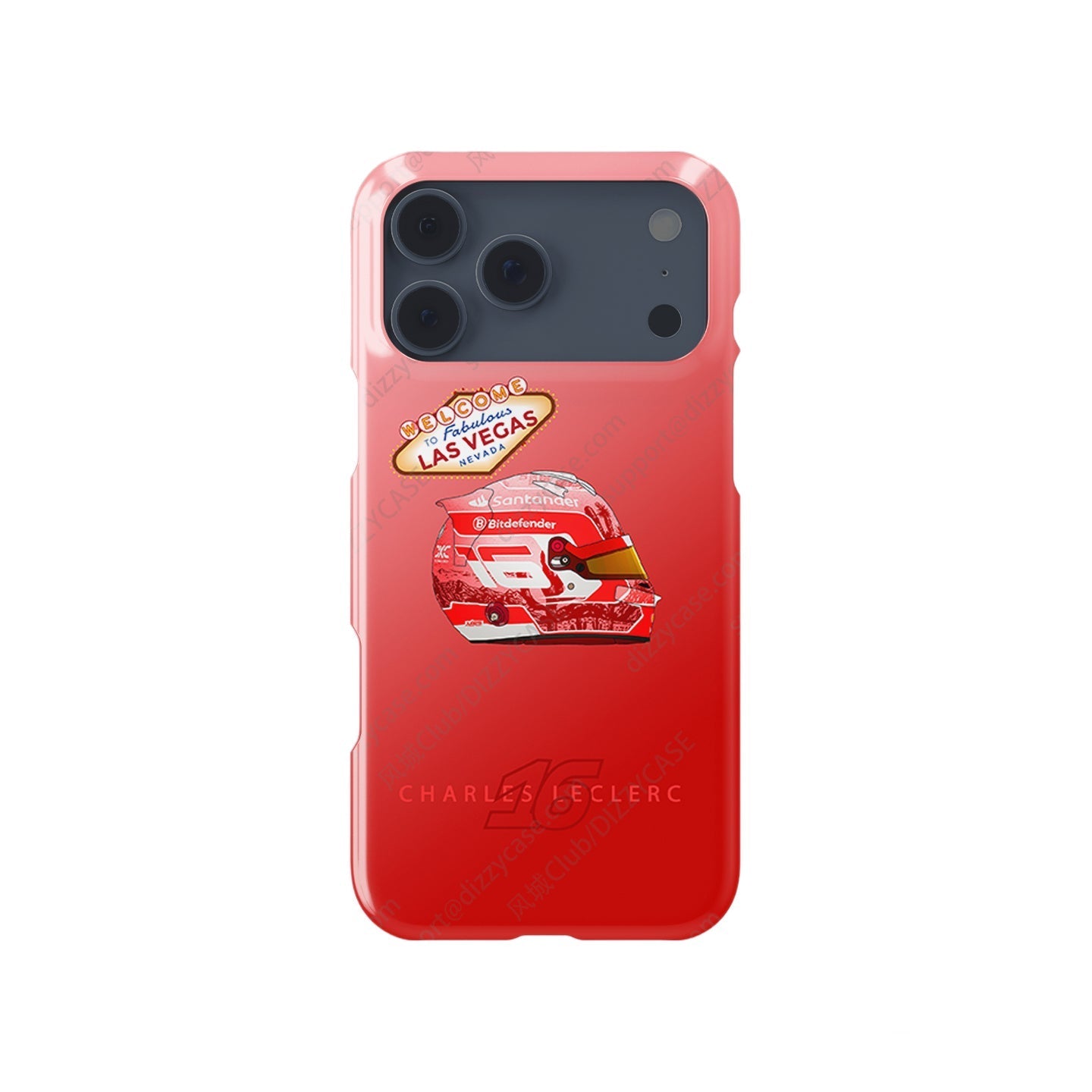 Charles Leclerc Las Vegas Grand Prix 2024 F1 Helmet iPhone Case