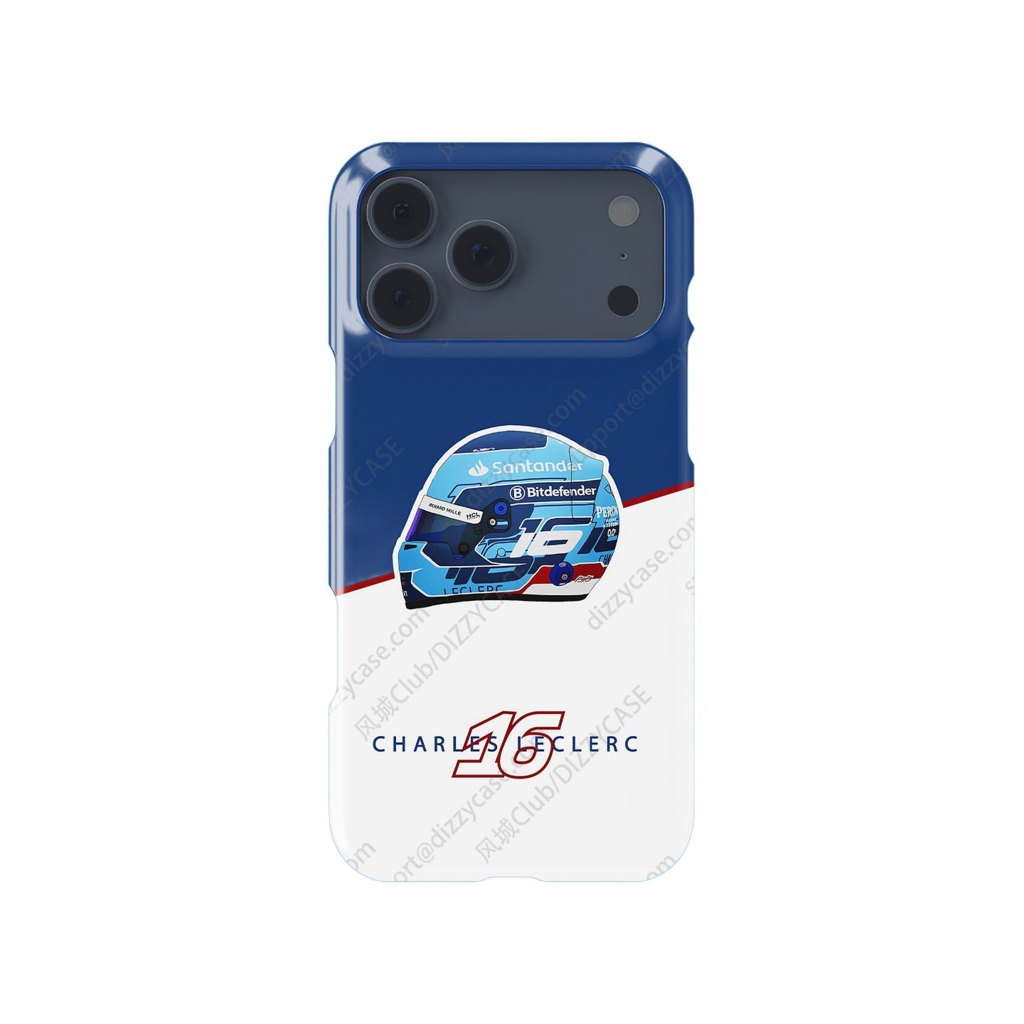 Charles Leclerc Miami Grand Prix 2024 Helmet iPhone Case