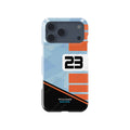 Williams Gulf Livery Alex Albon Phone Case: Bold Racing Style