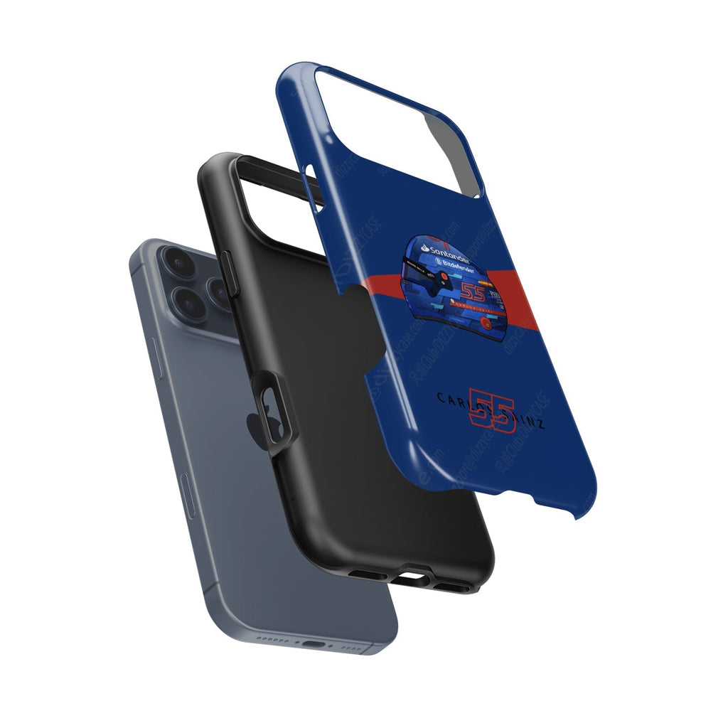 Carlos Sainz 2024 Miami Grand Prix Helmet iPhone Case ?¡ìC F1 Fan Edition