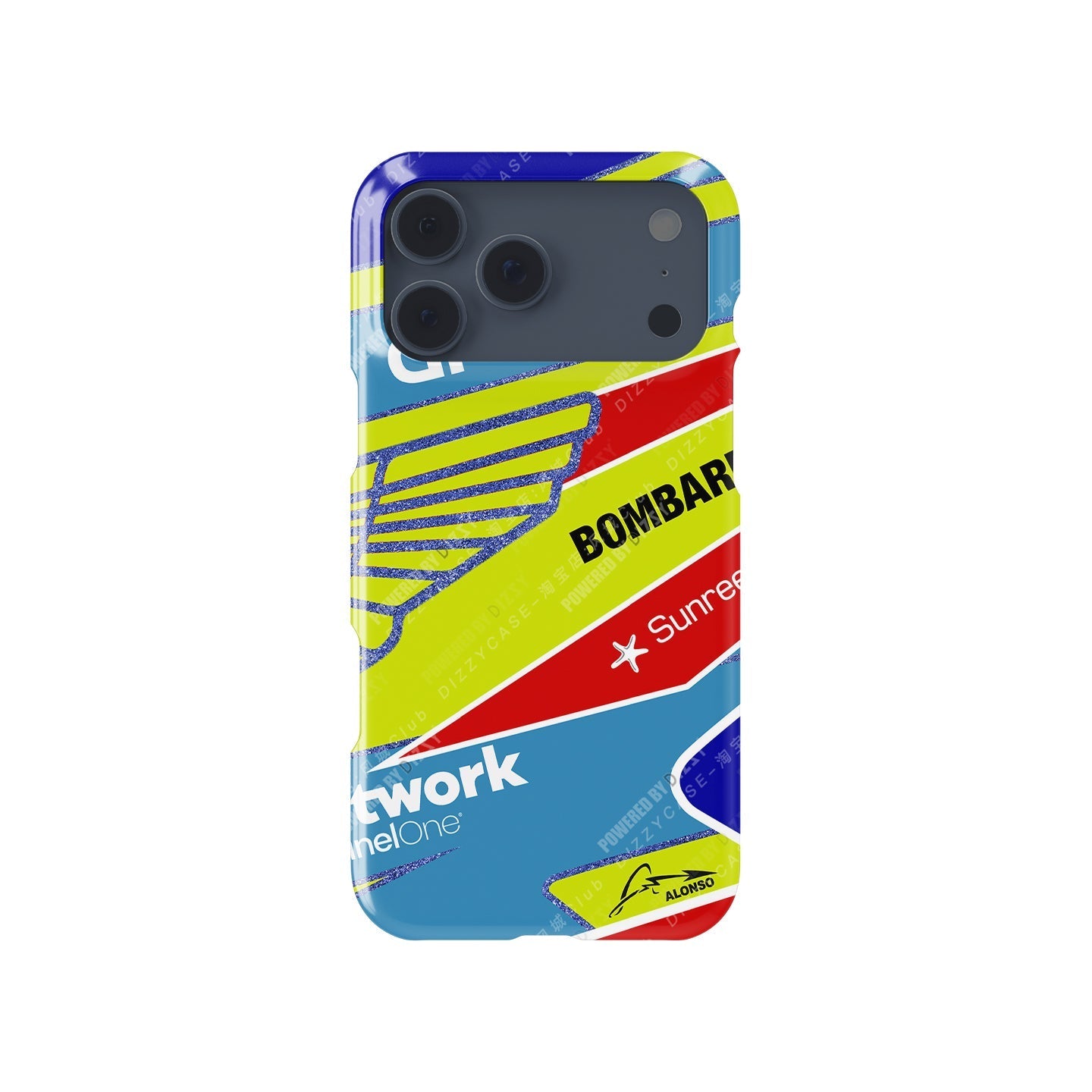 Fernando Alonso 2023 F1 Helmet Case for Apple iPhones