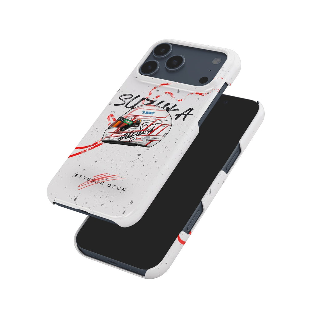 Esteban Ocon 2023 Japanese GP Helmet Phone Case - Apple Edition