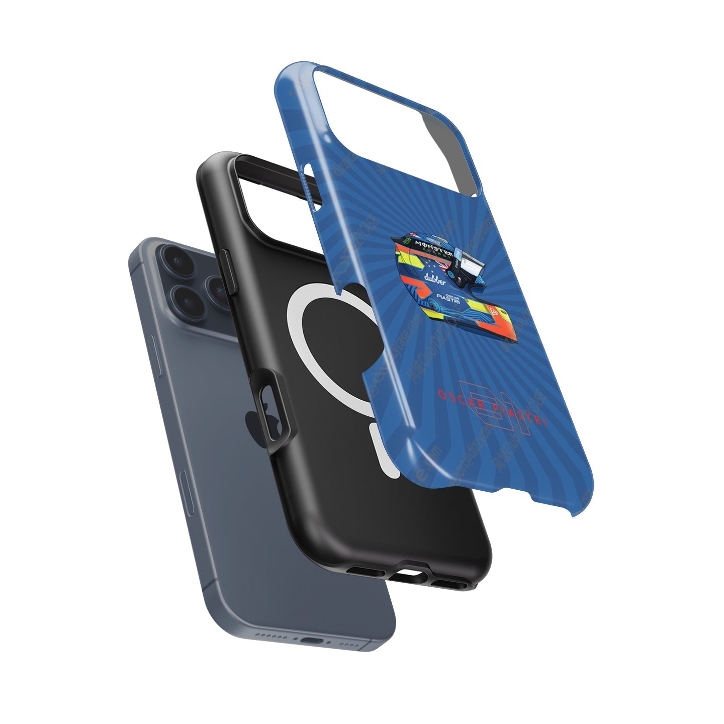 2024 Oscar Piastri McLaren F1 Helmet iPhone Case - F1 Fan Gift