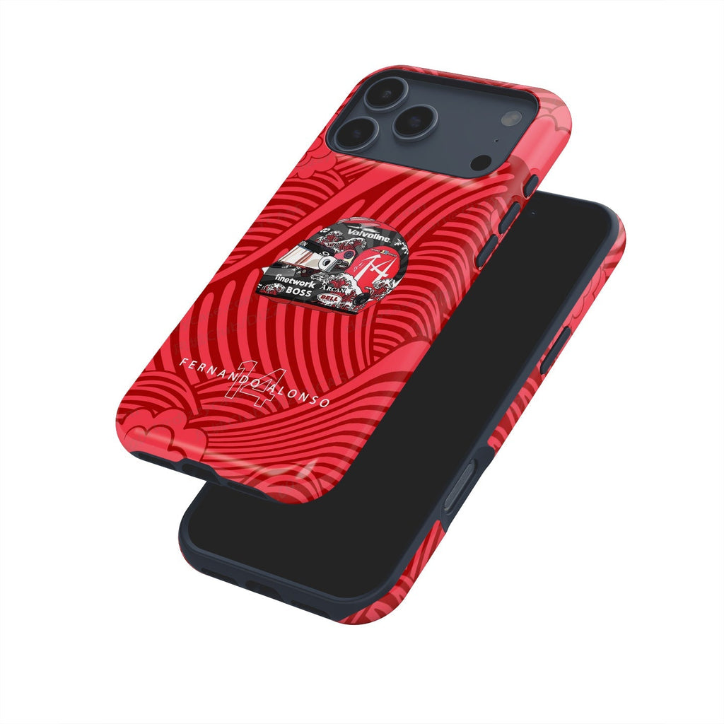 Fernando Alonso 2024 Japanese Grand Prix Helmet iPhone Case ?¡ìC F1 Fan Gift