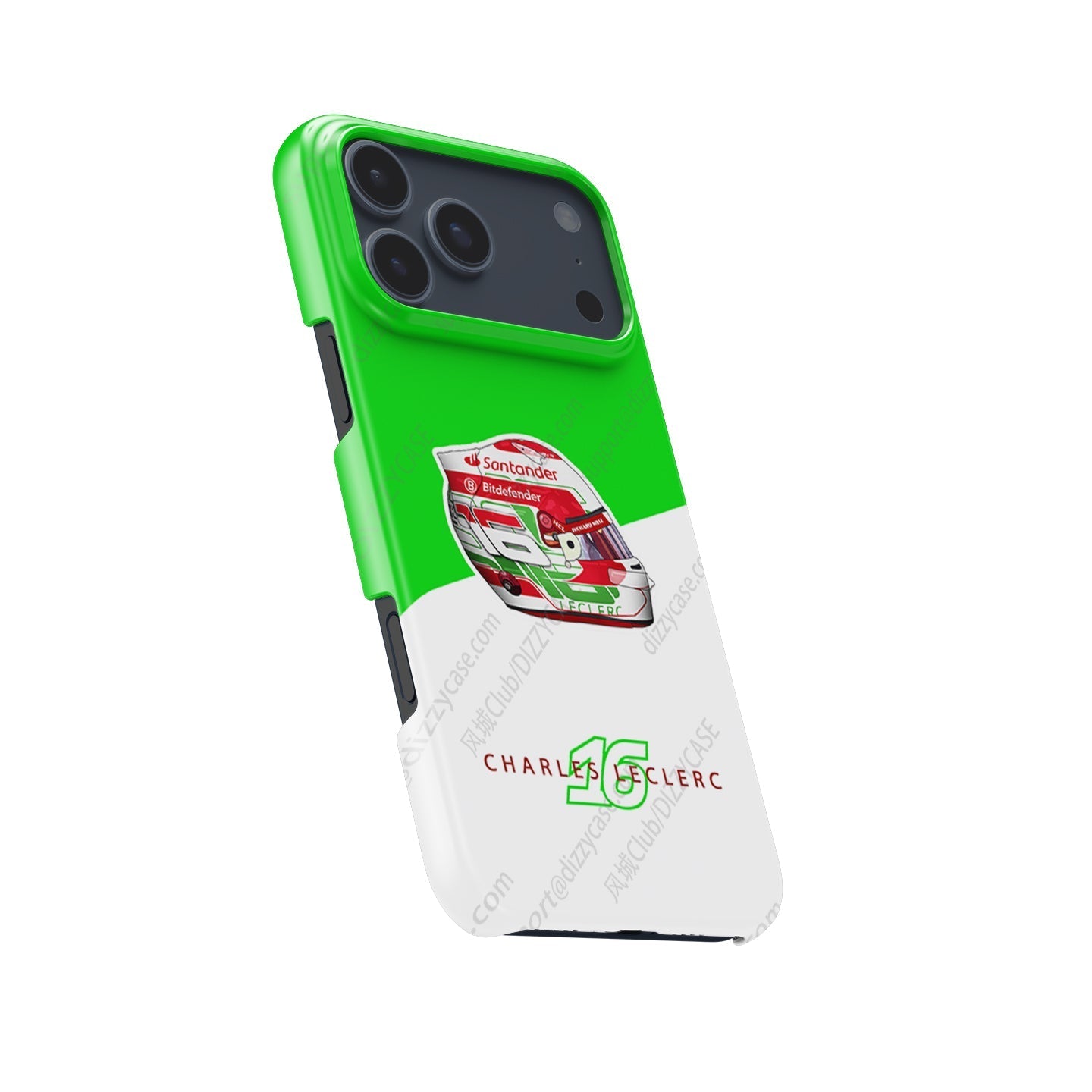Charles Leclerc 2024 Italian Grand Prix Helmet iPhone Case ?¡ìC Ferrari Edition