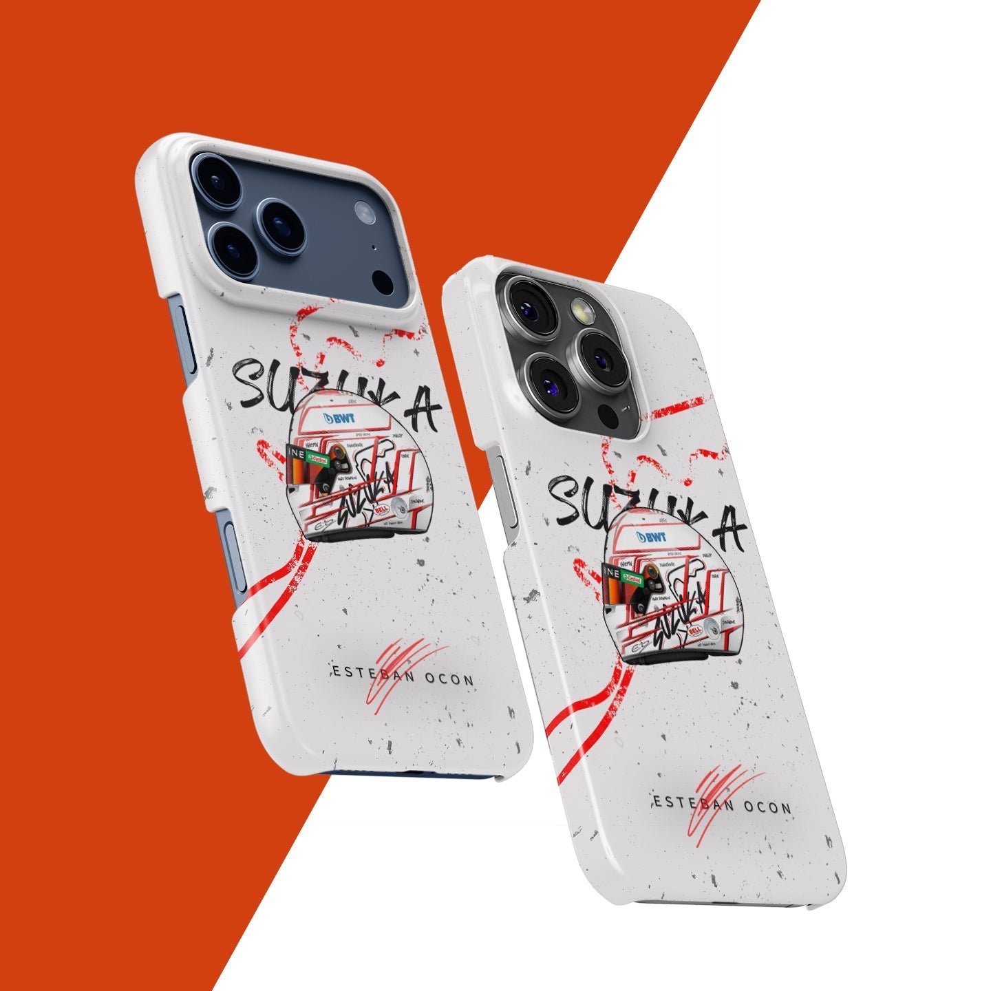 Esteban Ocon 2023 Japanese GP Helmet Phone Case - Apple Edition