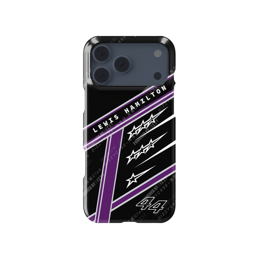 Lewis Hamilton 7 World Titles iPhone Case - Seven Crowns Helmet Design
