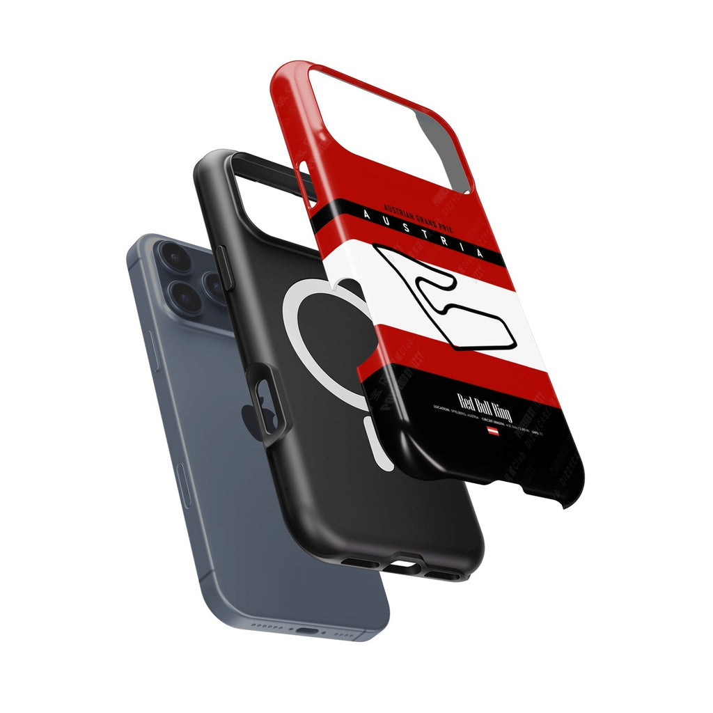 Austria GP iPhone Case ?¡ìC Red Bull Ring Track Map Design