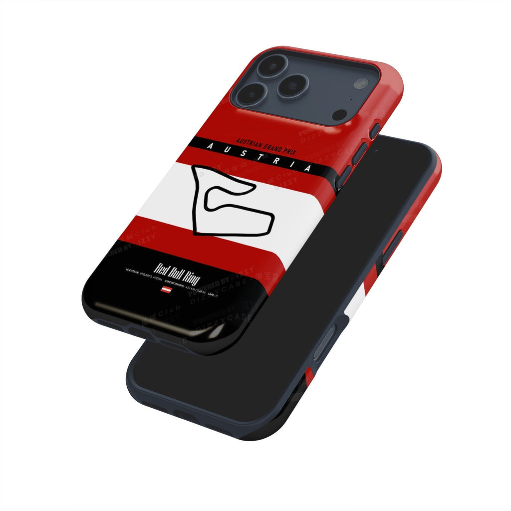 Austria GP iPhone Case ?¡ìC Red Bull Ring Track Map Design