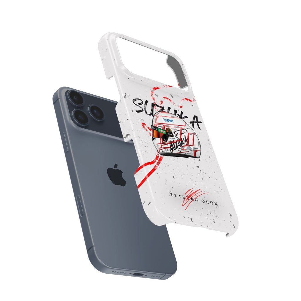 Esteban Ocon 2023 Japanese GP Helmet Phone Case - Apple Edition