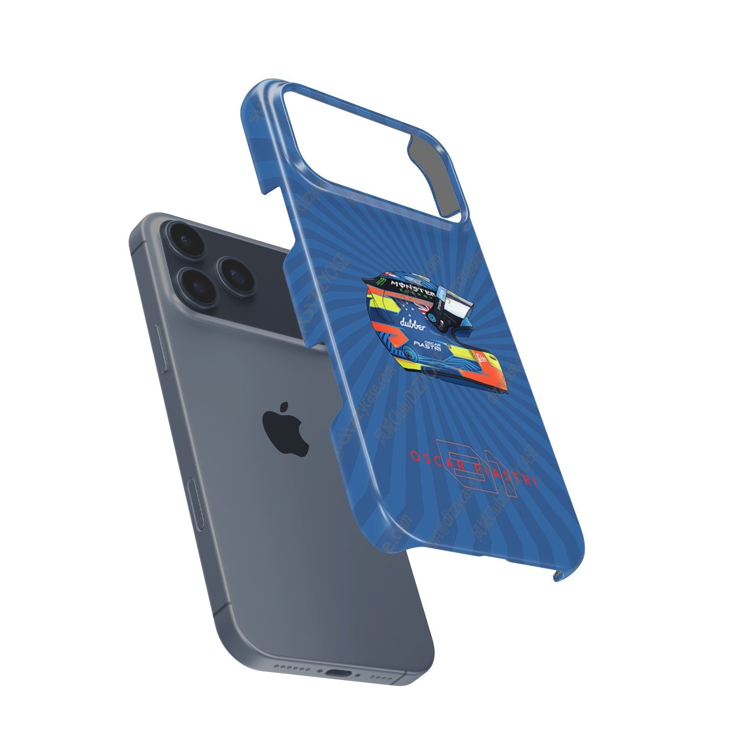 2024 Oscar Piastri McLaren F1 Helmet iPhone Case - F1 Fan Gift
