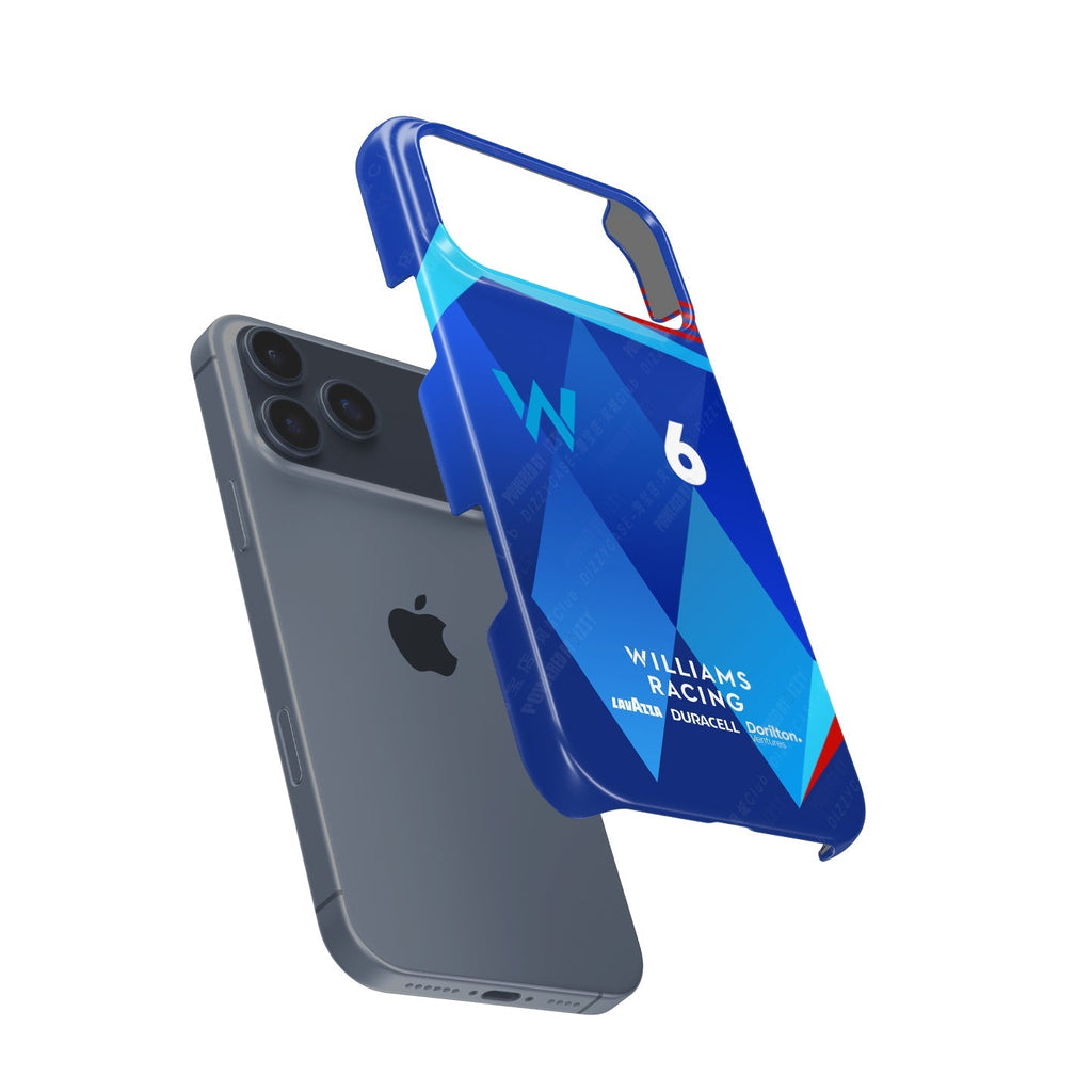 Williams FW44 Latifi Livery iPhone Case ?¡ìC 2022 Racing Tribute