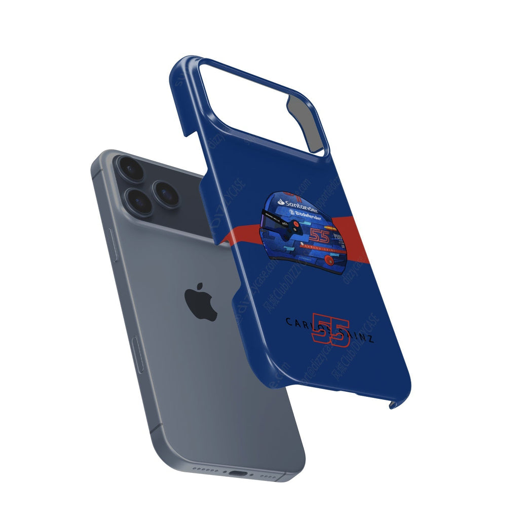 Carlos Sainz 2024 Miami Grand Prix Helmet iPhone Case ?¡ìC F1 Fan Edition