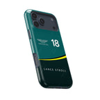 Show Your Support for Lance Stroll with Aston Martin F1 Livery Phone Case