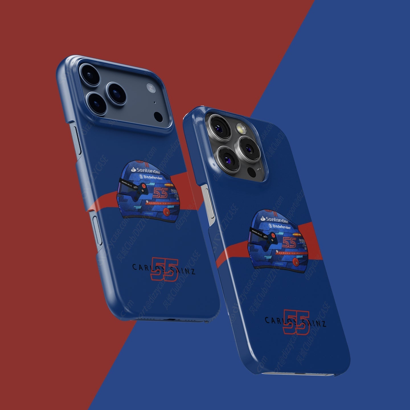 Carlos Sainz 2024 Miami Grand Prix Helmet iPhone Case ?¡ìC F1 Fan Edition