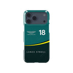 Show Your Support for Lance Stroll with Aston Martin F1 Livery Phone Case