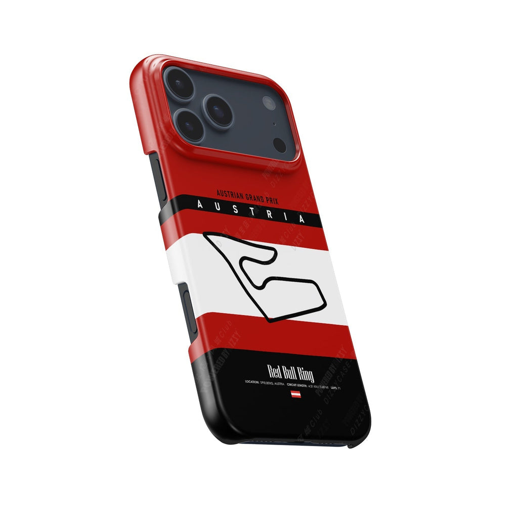 Austria GP iPhone Case ?¡ìC Red Bull Ring Track Map Design