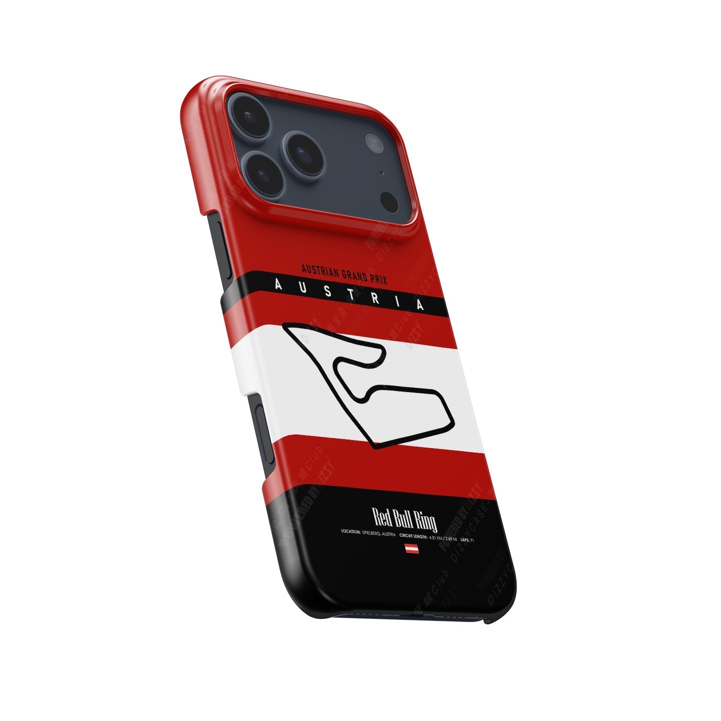 Austria GP iPhone Case ?¡ìC Red Bull Ring Track Map Design